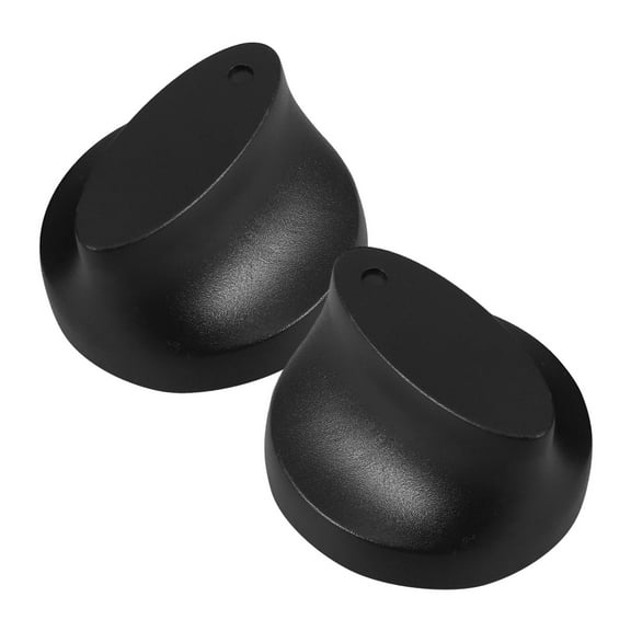 FRCOLOR Universal Electric Oven Knobs Replacement for Gas Stove Black ABS Material 2 Pieces
