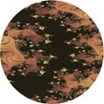 thumbnail image 1 of Ahgly Company Indoor Square Patterned Light Brown Area Rugs, 3' Square, 1 of 6