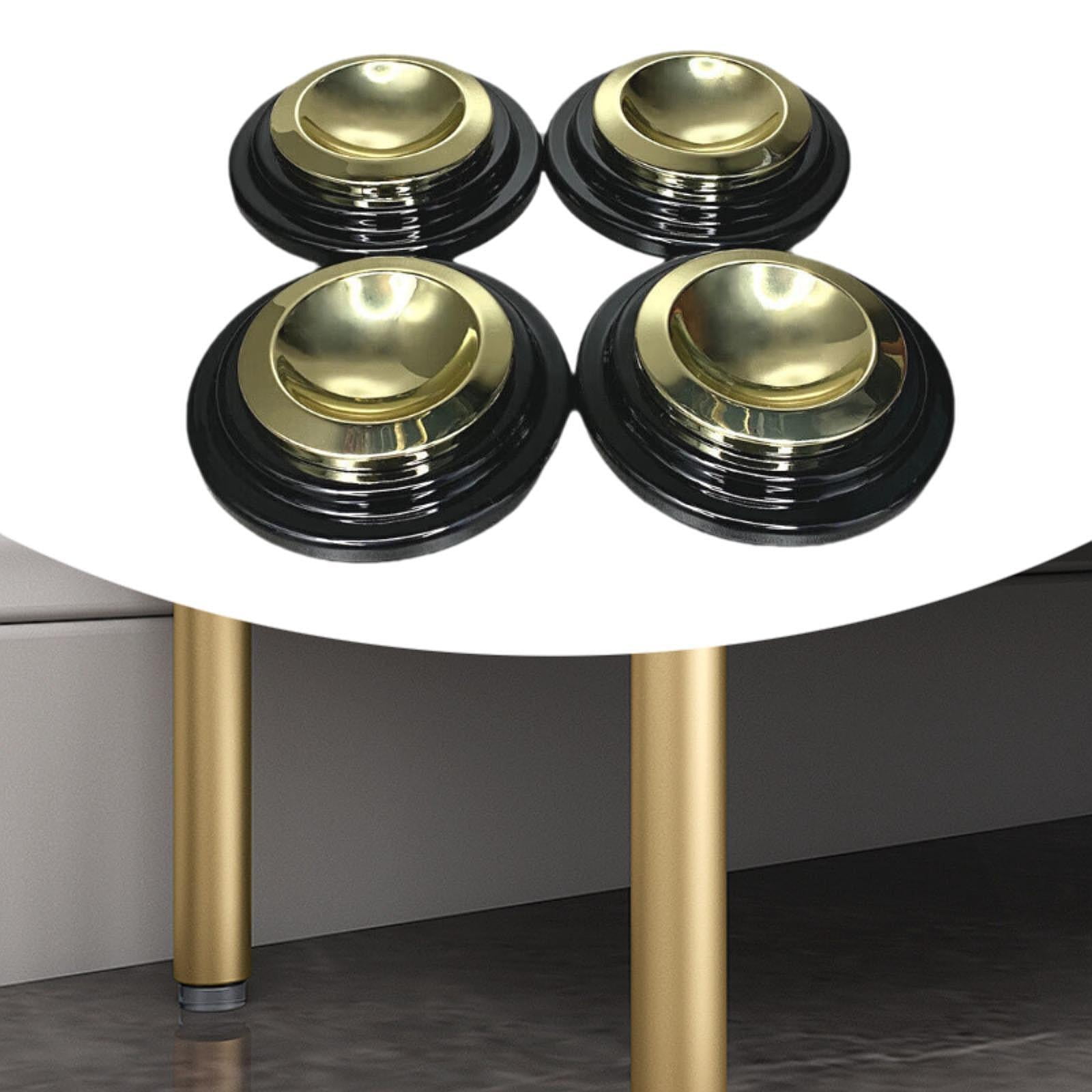 4 Pack Piano Casters Piano Caster Cups Metal Rubber Bottom Grand Piano Floor Protectors for Concert Home Use