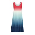 thumbnail image 4 of CHOK Robes en Lin pour Femmes Été Grande Taille Manches Courtes Col en V Longueur Genou Robe Ample Décontractée Confortable Plage 2024 Soldes, 4 of 6