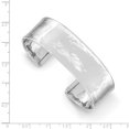 thumbnail image 2 of 14k White Gold 19mm Hammered Cuff Bangle Bracelet, 2 of 6