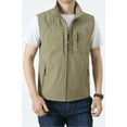 thumbnail image 4 of Mens Fishing Vest Summer Outdoor Work Vest Utility Safari Travel Lightweight Sleeveless Jackets with Pockets, 4 of 6