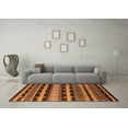 thumbnail image 3 of Ahgly Company Indoor Rectangle Solid Orange Modern Area Rugs, 2' x 5', 3 of 4