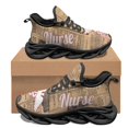 thumbnail image 1 of Zapatillas deportivas informales con estampado de caduceo médico para mujer, suaves y cómodas, para el trabajo en el hospital, para deportes al aire libre, con cordones, 1 of 6