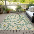 thumbnail image 6 of Addison Rugs Chantille Indoor/Outdoor Transitional Floral Green Washable Rectangle Rug, 9' x 12', 6 of 6