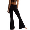 thumbnail image 3 of POINTERTECK Pantalon Long Casual à Taille Haute Pantalon Large Solide à Taille Élastique, 3 of 4