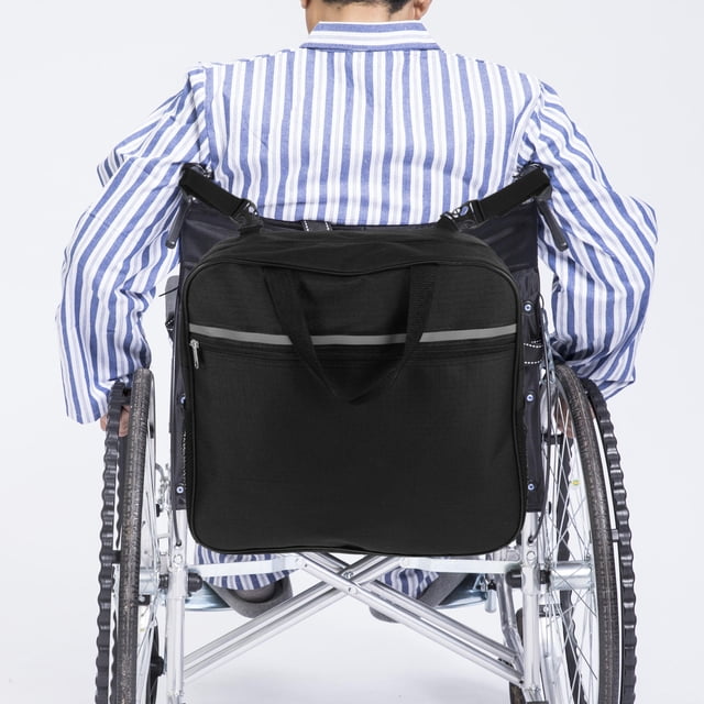 SEWACC Sac d'Accoudoir de Fauteuil Roulant Sangles Réglables en Nylon pour Soins Médicaux 1Ensemble