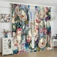thumbnail image 4 of Vintage Floral Curtains, Colorful Boho Mandala Beautiful Floral Leafy Plants, Blackout Noise Reduction Curtains for Bedroom Living Room, 2 Panel Set,42X54 Inch, 4 of 6