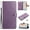 Purple, variant on for iPhone 13 Floral Embossed Wallet Flip Case, with Card Slots Wrist Strap Kickstand Shockproof Full Body Protection Fashion Magnetic Closure Phone Cover for iPhone 13, Purple