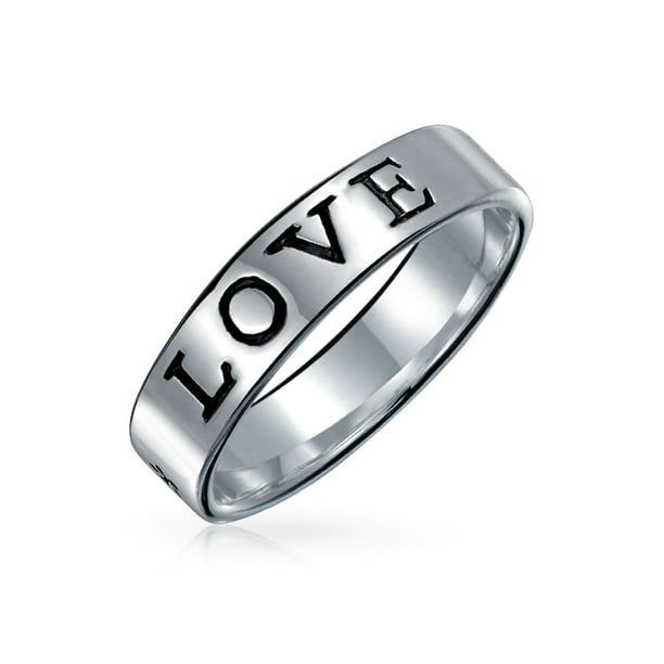 Bling Jewelry Sentimental Word Engraved Love Waits Promise Purity