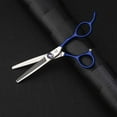 thumbnail image 4 of Hair Cutting Scissors Kit 6.0 Inches Blue Professional Barber Scissors Set Stainless Steel Hairdressing Flat Cut Thinning Scissors Haircuts Hairdressing Scissors, 4 of 4