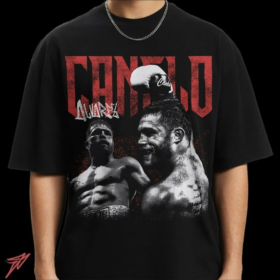 Canelo Alvarez Oversized T-Shirt, Vintage Bootleg MMA Fighter Graphic Design Tee, UFC Shirt