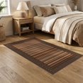 thumbnail image 2 of ODIKA 5'x7' Washable Area Rug Non-Slip, Chair-Friendly Boho Striped Central Chain Symmetrical Earthy Contrast Decor for Dining Room, Under Table, Home Office, 2 of 7