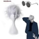 thumbnail image 4 of 2023-gojo Satoru Cosplay Wigs Anime Jujutsu Kaisen Gojo Short Heat Resistant Synthetic Hair With Wig Cap Party Wig Without Eye Patch, 4 of 5