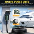 thumbnail image 6 of ZAZFO 50ft 50Amp Generator RV Extension Cord, NEMA 14-50P to SS2-50R Twist Lock, Generator Cord for Hurricane Emergency Outdoor Home RV, Black-Green, 6 of 9