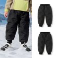 thumbnail image 2 of CAIVO Boys Winter Thermal Down Pants With Adjustable Outdoor Cold Weather Play And School Activities Cozy Solid Color Trousers Slacks, 2 of 8