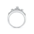 thumbnail image 4 of FB Jewels 10k White Gold Round Diamond Womens Womens Crown Tiara Cocktail Band 1/5 Cttw, 4 of 4