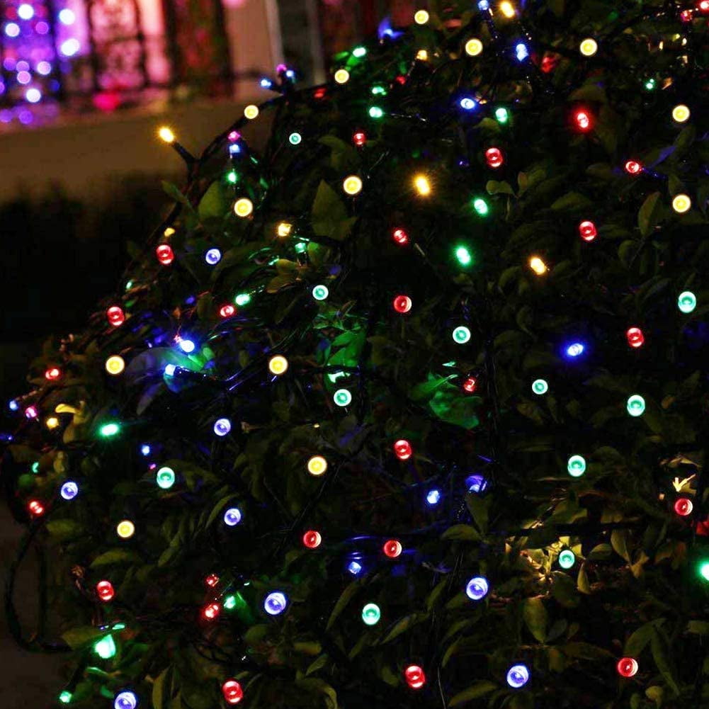 Twinkle Star white Outdoor Christmas Tree Lights 200 LED 66ft Mini Fairy String