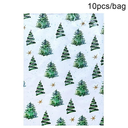 Pekkaxy Christmas Wrapping Paper Roll, 10 Sheets Craft Paper for Gift Packaging