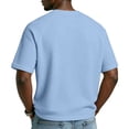 thumbnail image 3 of 250 Anniversary Usa Shirts for Men Independence Day Patriotic Shirt Waffle V Neck 1776 - 2026 T Shirts Short Sleeve Graphic We the People Tees Light Blue 3XL, 3 of 3