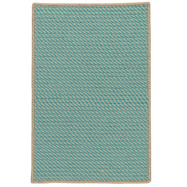 Colonial Mills Tapis IM03R024X048S 2 x 4 Pi Pointe Prim Tressed Tapis Sarcelle