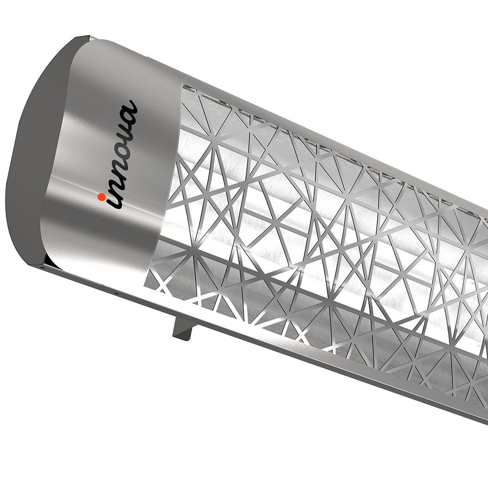 Innova-5000 Watt Electric Infrared Dual Element Heater-208  Voltage-Stainless Steel Finish-Astra Decorative Fascia-Outdoor Wall Mount  Electric - Walmart.com