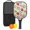 Pioneer Flower Floral-2, variant on Pickleball Paddles Set,Pioneer Flower Floral Print Pattern Fiberglass Surface Pickleball Racket Set with 2 Indoor Outdoor Pickleball Balls and Pickleball Bag,Pickle-ball Equipment