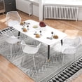 thumbnail image 2 of Giantex Set of 4 Dining Chairs, Plastic Kitchen Chair, Modern Accent Side Chair, White, 2 of 7
