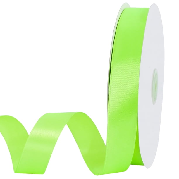 Cinta Decorativa TONIFUL 2cm x 91m Satín Verde Fluorescente