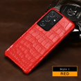 thumbnail image 1 of Funda de cuero de cocodrilo Natural mate para Samsung Galaxy, S21, S22, Ultra, S20 FE, Note 20, Ultra, A53, 5G, A51, A52, A52S qym unisex, 1 of 2