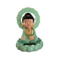 thumbnail image 3 of Mini Estatua Solar De Buda Que Asiente Con La Cabeza, Adorno Para Coche, Decoración Para El Hogar Y La Oficina, Estilo D Macarena  Estatua de Buda, 3 of 8