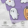 thumbnail image 5 of Yayeee 100% Cotton Hand Towels for Bathroom 16" x 28" Soft Absorbent Kitchen Towel, Halloween Ghosts Purple, 5 of 7