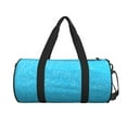 thumbnail image 2 of KLL Sky Blue Glitter Duffle Bag For Men Women Sport Gym Fitness Tote Travel Training Workout Basketball Football Weekender, 2 of 8