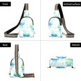 thumbnail image 3 of Jellyfish Leaves Crossbody Bags Backpack Chest Bag Shoulder Bag Waist Bag for Outdoor Travel Hiking Fitness Cycling, 3 of 7