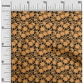 thumbnail image 1 of oneOone Cotton Poplin Twill Mustard Yellow Fabric Skull Sewing Material Print Fabric By The Yard 56 Inch Wide, 1 of 4