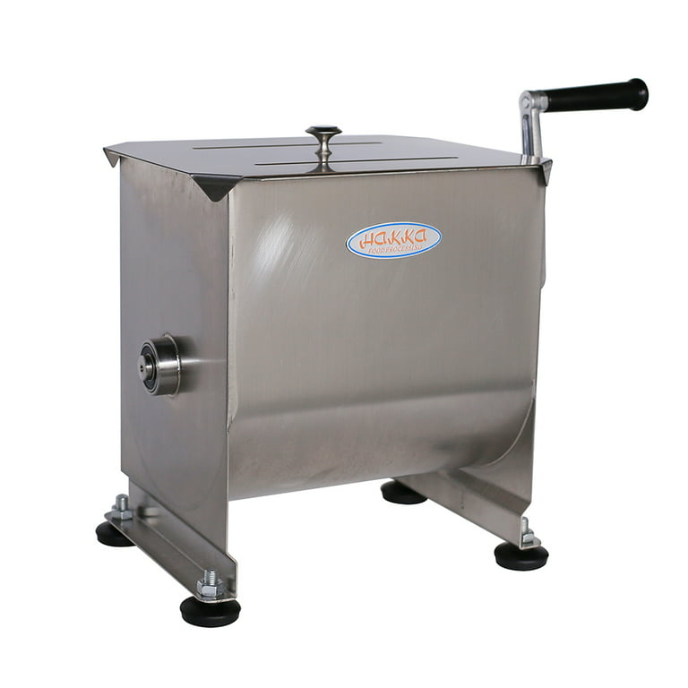 Heavy-Duty Stainless Steel Meat Mixer with Two Mixing Arms and 397lb /  180kg Capacity – 220V, 1100W – Omcan