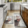 thumbnail image 2 of Kitchen Mats for Floor Anti Fatigue Mats for Kitchen Floor Roster Kitchen Rug Farmhouse Style Memory Foam Kitchen Mat Cushioned Leather Black and White Kitchen Rugs Set, C2 17.3x28+17.3x47 inchs, 2 of 6
