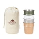 thumbnail image 3 of 4 tazas de acero inoxidable para acampar, vasos para beber con bolsa de transporte, capacidad de 300 ml, taza para beber, taza de café para viajes al Estilo A, 3 of 8