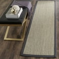 thumbnail image 3 of SAFAVIEH Natural Fiber Juniper Border Sisal Runner Rug, Marble/Grey, 2'6" x 6', 3 of 11