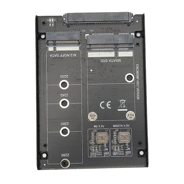 M.2 NGFF MSATA to SATA3 Adapter Card JBOD Mode 6Gbps SATA 22PIN Interface MSATA Adapter for WIN 7 8 10 11