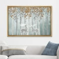thumbnail image 2 of wall26 Canvas Print Wall Art Elk, Deer, Stag Silhouette in Brown Leaf Forest Nature Wilderness Mixed Media Modern Art Rustic Landscape Relax/Calm for Living Room, Bedroom, Office - 16"x24", 2 of 5