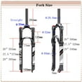 thumbnail image 3 of BUCKLOS MTB Straight Air Suspension Fork 26/27.5/29 inch Manual/Remote Lockout Bike Front Forks, 3 of 7