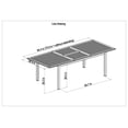 thumbnail image 4 of Amazonia 94.9" Aluminum Extendable Outdoor Dining Table, Teak, 4 of 8