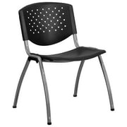Flash Furniture Plastic Stacking Chair (25 Pack), Black