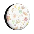 thumbnail image 2 of 15'' Blooming Flower Patterns Tire Cover, Universal Spare Wheel Covers, Dust-Proof, Water-Proof, Sun-Proof and Corrosion-Proof, 2 of 9