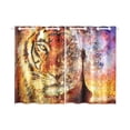 thumbnail image 1 of MKHERT Multicolored Tiger Window Curtains Kitchen Curtain Room Bedroom Drapes Curtains 26x39 inch, 2 Piece, 1 of 3