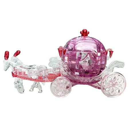Original 3D Crystal Puzzles Carriage Crystal 3D Puzzles, 63 Piece