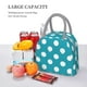 thumbnail image 5 of Easygdp Sky Blue And White Polka Dot Bolsa de Almuerzo Insulada Grande, Forro de Aluminio, Diseño Espacioso, a Prueba de Fugas, Ideal para Trabajo, Picnics, Viajes y Actividades al Aire Libre, 5 of 6