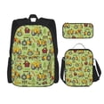 thumbnail image 1 of Disketp Cute Tractor Mochila Estampada de Gran Capacidad con Lonchera y Estuche, Set de 3 Piezas para Estudiantes, 1 of 7