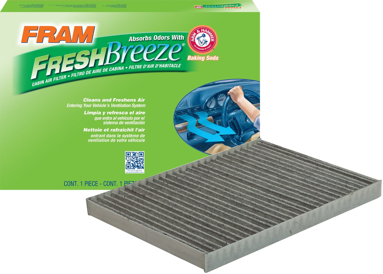 FRAM Fresh Breeze Cabin Air Filter, CF11663